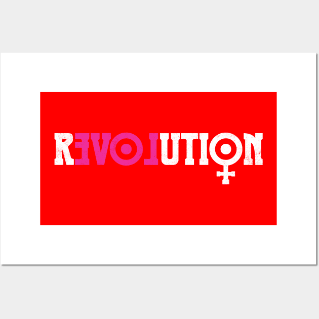 Revolution Feminist Equality Movement Wall Art by avshirtnation